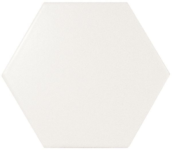 Scale Hexagon White Matt