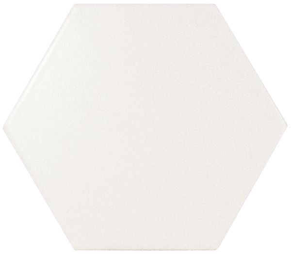 Scale Hexagon White Matt